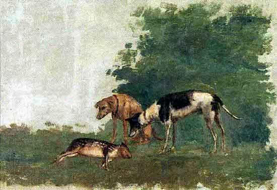 Benedito Calixto Dogs and a capybara oil painting picture